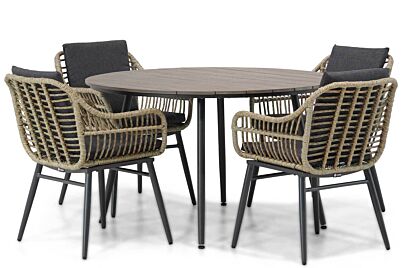 Coco Leonardo/Matale 125 cm rond dining tuinset 5-delig