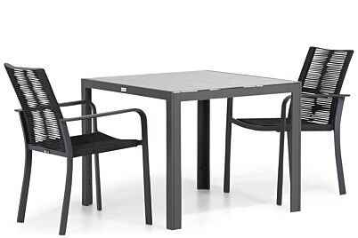 Santika Annisa/Varano 90 cm dining tuinset 3-delig