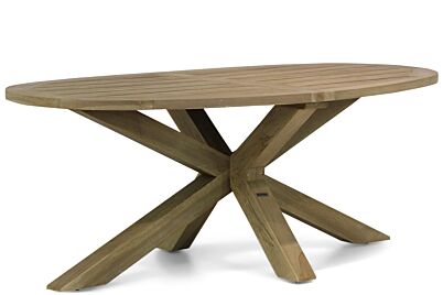 Lifestyle Boston Gartentisch für den Garten, oval 240 x 120 cm