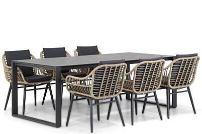 Coco Leonardo/Zaga 220 cm dining tuinset 7-delig